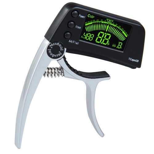 Guitar capo tuner lcd - guitar,